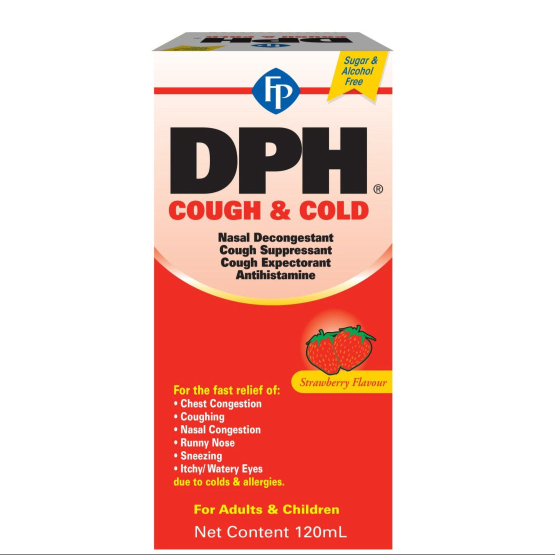 DPH Cough & Cold - Strawberry Flavor