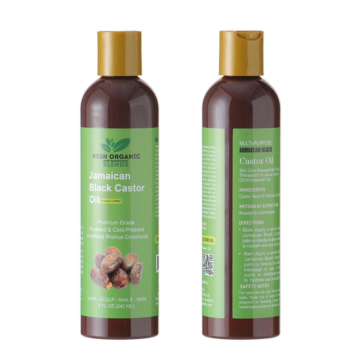 Jamaican organic black castor oil